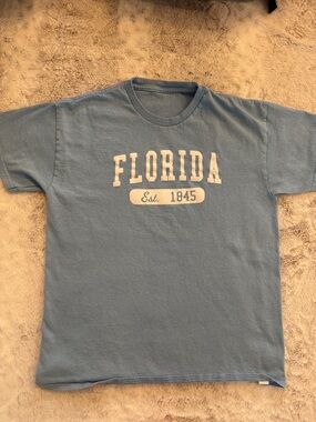 Florida Graphic Tee in Light Blue